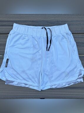 YoungLA White Trilogy 2-in-1 Mesh Shorts